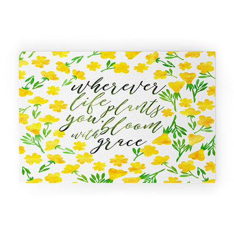 Hello Sayang Bloom with Grace Welcome Mat