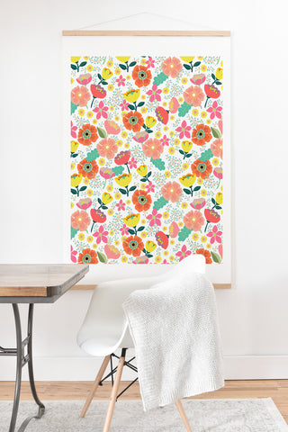 Hello Sayang Day Wild Flowers Art Print And Hanger