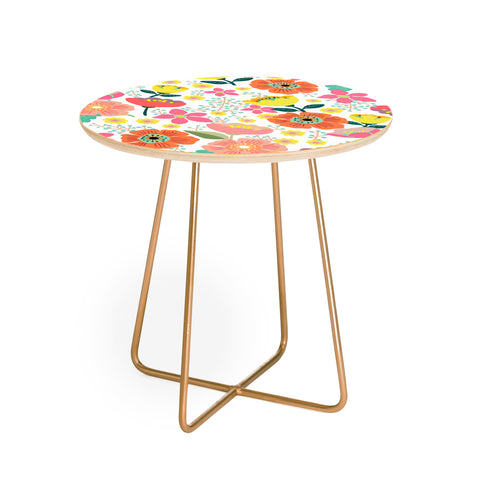 Hello Sayang Day Wild Flowers Round Side Table