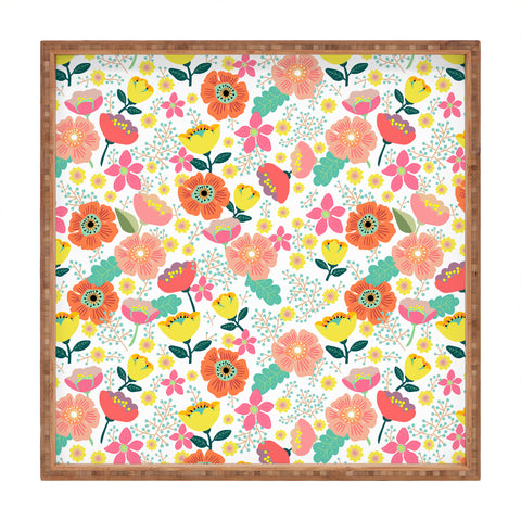 Hello Sayang Day Wild Flowers Square Tray