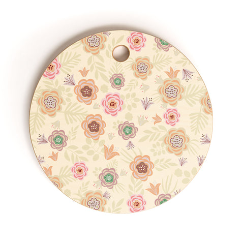 Hello Sayang Dreamy Spring Roses Cutting Board Round