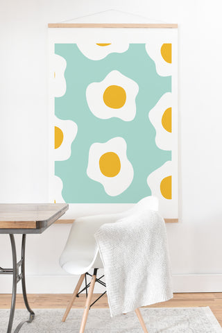 Hello Sayang Eggcellent Blue Eggs Art Print And Hanger