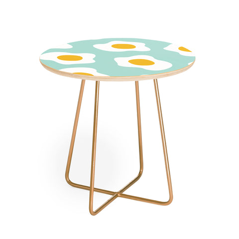 Hello Sayang Eggcellent Blue Eggs Round Side Table