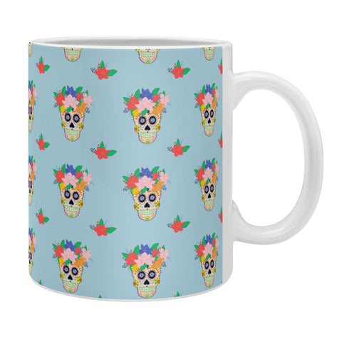 Hello Sayang Floral Skull Coffee Mug