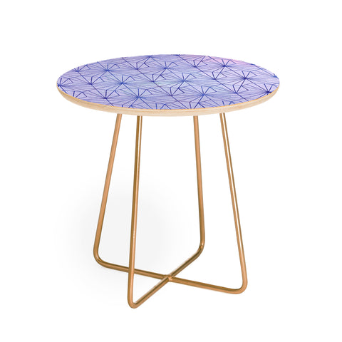 Hello Sayang Geo Winter Round Side Table