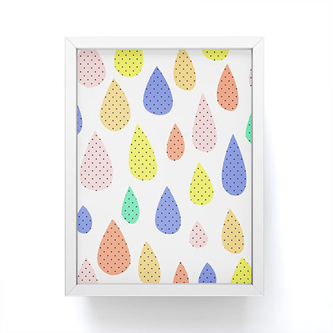 Hello Sayang Happy Raindrops Framed Mini Art Print