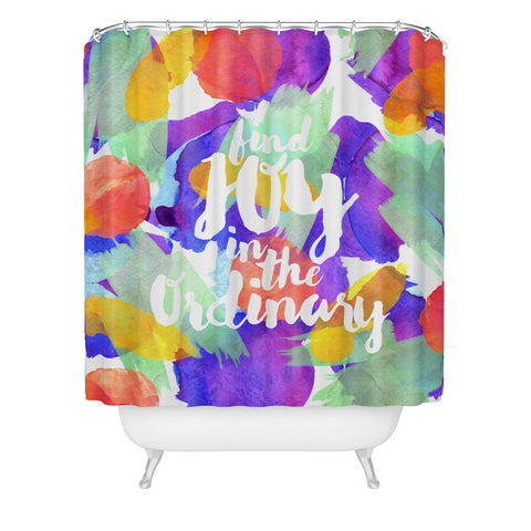 Hello Sayang Joy in the Ordinary Shower Curtain