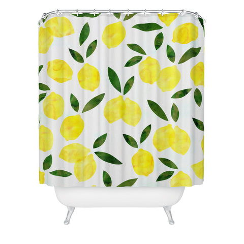 Hello Sayang Lemon Drops Shower Curtain