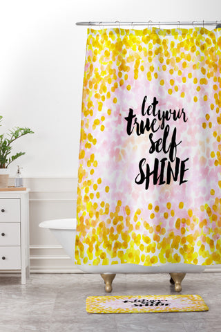 Hello Sayang Let Your True Self Shinea Shower Curtain And Mat