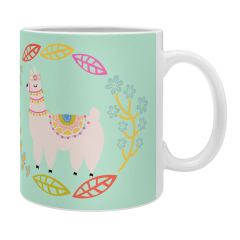 Hello Sayang Lola Llama Mint Coffee Mug