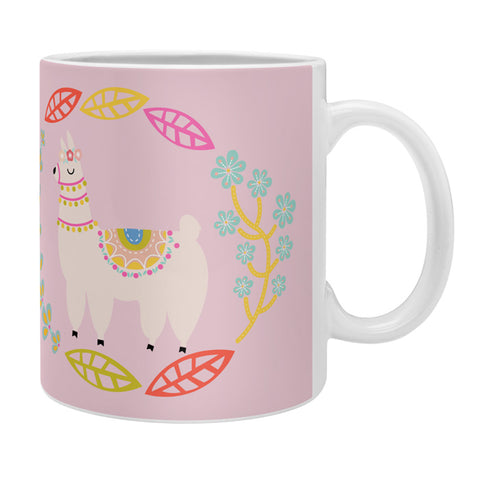 Hello Sayang Lola Llama Pink Coffee Mug