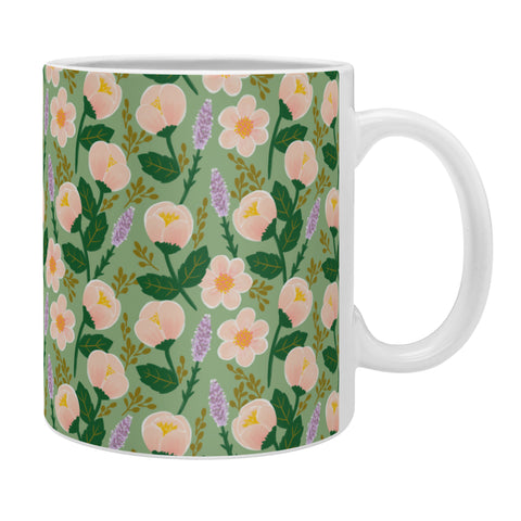 Hello Sayang Lovely Roses Green Coffee Mug