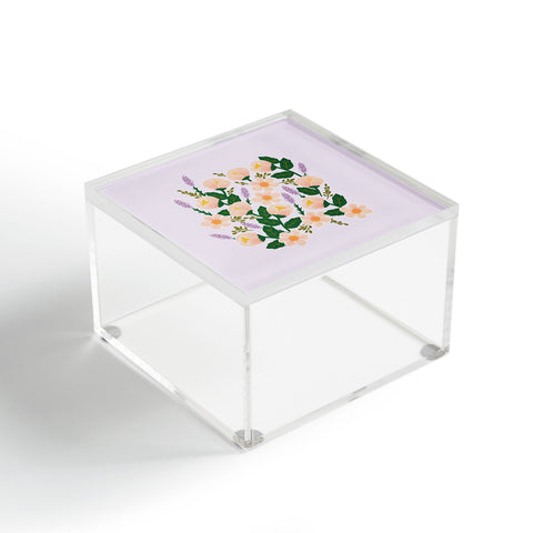 Hello Sayang Lovely Roses Lavender Acrylic Box