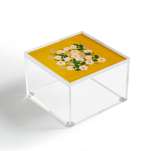 Hello Sayang Lovely Roses Yellow Acrylic Box