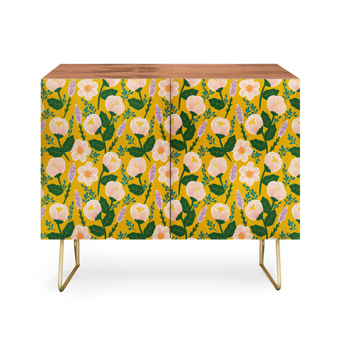Hello Sayang Lovely Roses Yellow Credenza