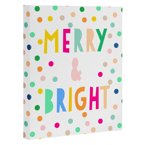 Hello Sayang Merry And Bright Polka Dots Art Canvas