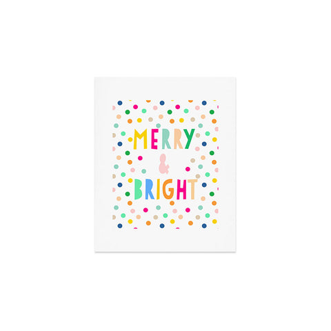 Hello Sayang Merry And Bright Polka Dots Art Print