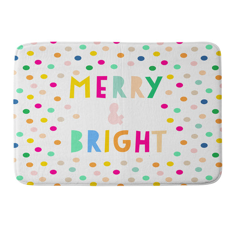 Hello Sayang Merry And Bright Polka Dots Memory Foam Bath Mat
