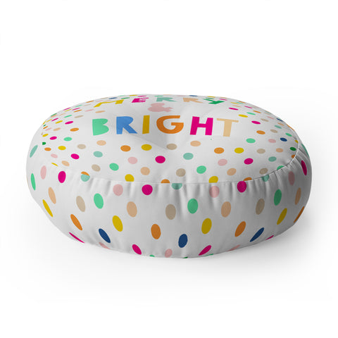 Hello Sayang Merry And Bright Polka Dots Floor Pillow Round
