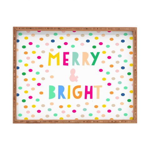 Hello Sayang Merry And Bright Polka Dots Rectangular Tray