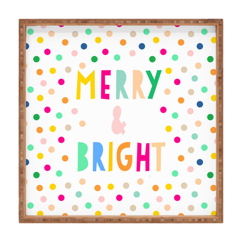 Hello Sayang Merry And Bright Polka Dots Square Tray