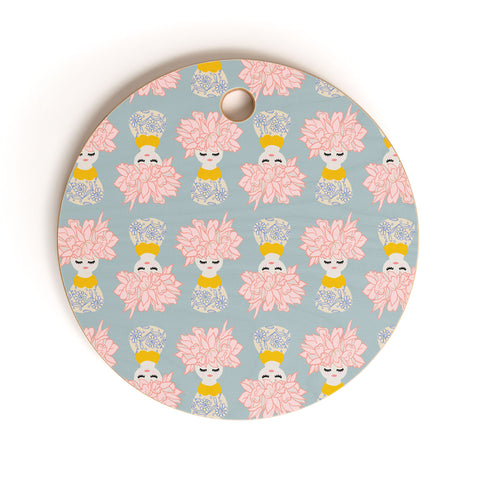 Hello Sayang Miss Flora Cutting Board Round