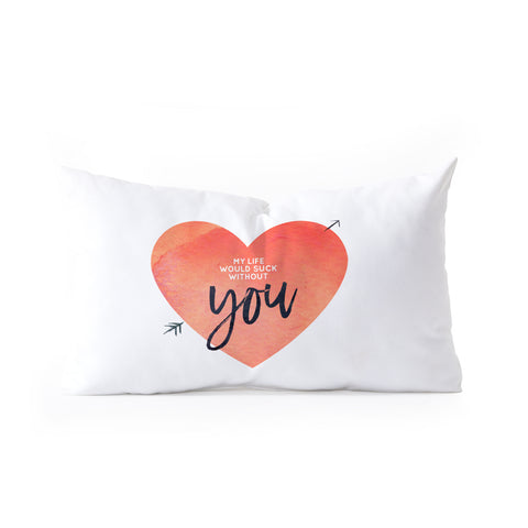 Hello Sayang My Life Would Suck Without You Oblong Throw Pillow