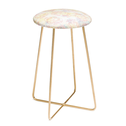Hello Sayang Nothing Dull About Skulls Counter Stool