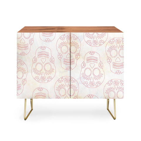 Hello Sayang Nothing Dull About Skulls Credenza