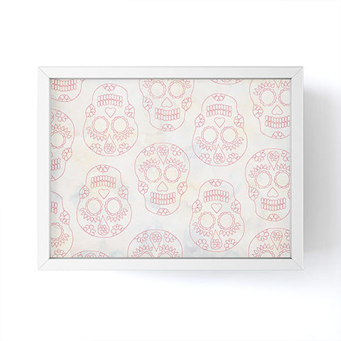 Hello Sayang Nothing Dull About Skulls Framed Mini Art Print