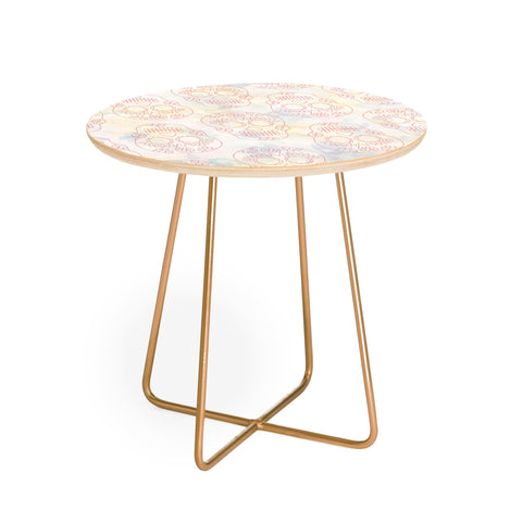 Hello Sayang Nothing Dull About Skulls Round Side Table
