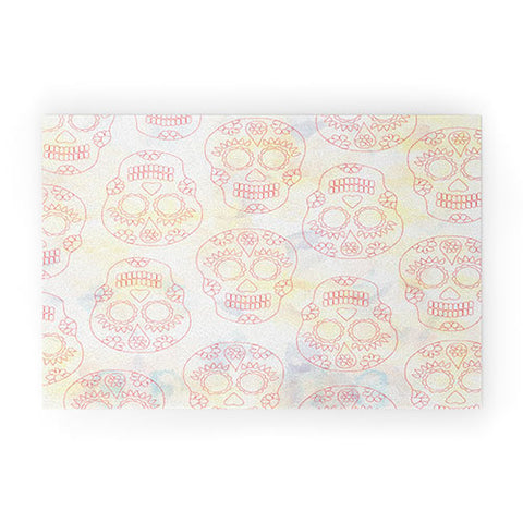 Hello Sayang Nothing Dull About Skulls Welcome Mat