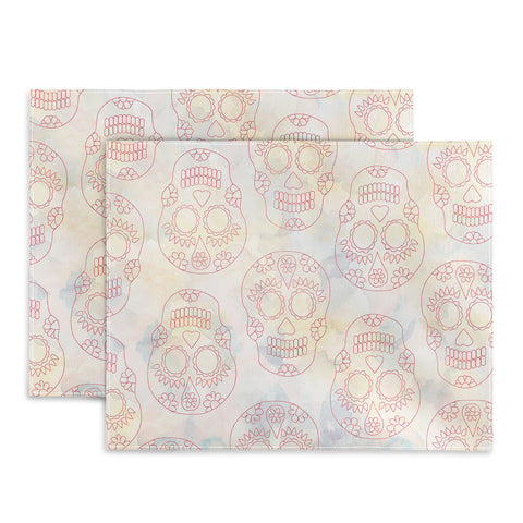 Hello Sayang Nothing Dull About Skulls Placemat
