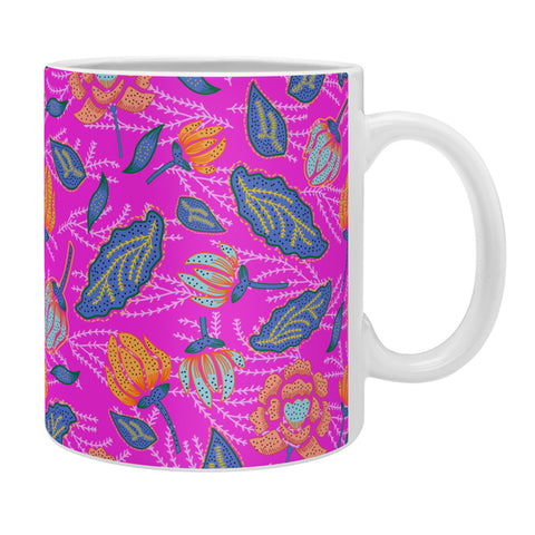 Hello Sayang Summer Batik Fuchsia Coffee Mug