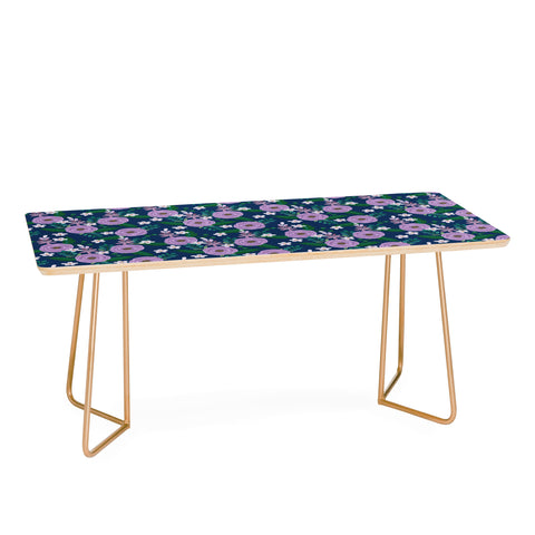 Hello Sayang Sweet Roses Navy Blue Coffee Table
