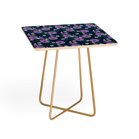 Hello Sayang Sweet Roses Navy Blue Side Table