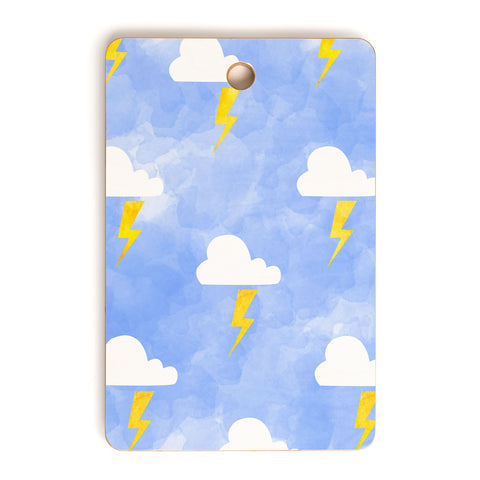 Hello Sayang Thunderstorm Cutting Board Rectangle