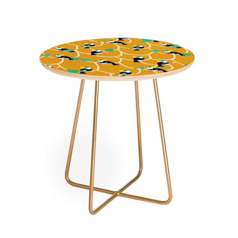 Hello Sayang Toucan Play This Mustard Game Round Side Table