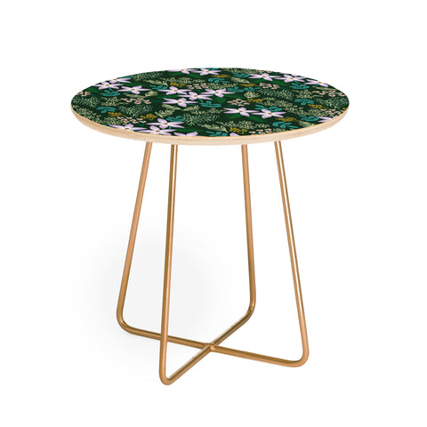 Hello Sayang Urban Jungle Orchids Round Side Table