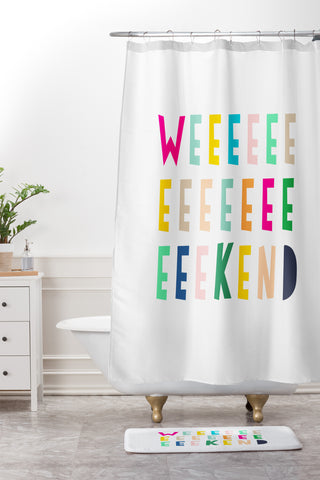 Hello Sayang Weekend Shower Curtain And Mat