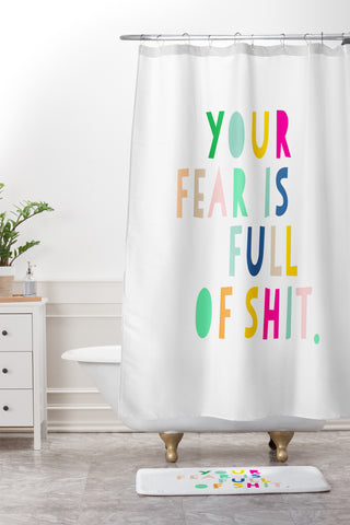 Hello Sayang Your Fear Is Full Of Shit Shower Curtain And Mat