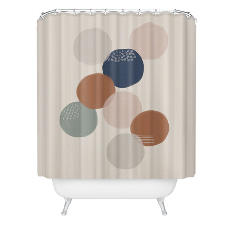 Hello Twiggs Abstract Boho Shower Curtain