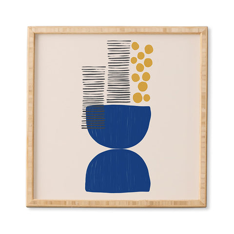 Hello Twiggs Abstract Fruit Bowl Framed Wall Art