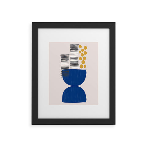 Hello Twiggs Abstract Fruit Bowl Framed Art Print