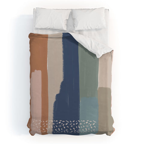 Hello Twiggs Abstract Terracotta Duvet Cover