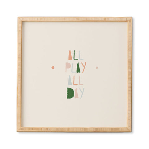Hello Twiggs All Play All Day Framed Wall Art