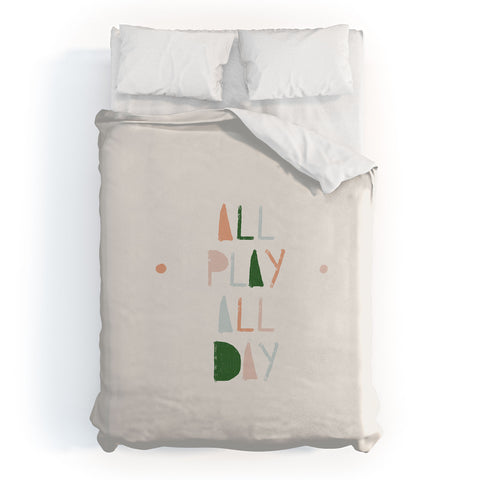 Hello Twiggs All Play All Day Duvet Cover