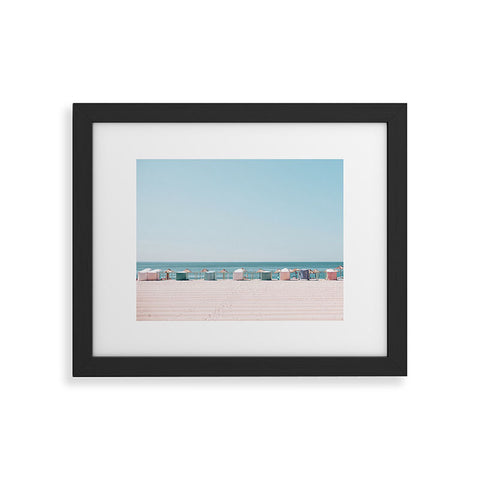 Hello Twiggs Beach Huts Framed Art Print