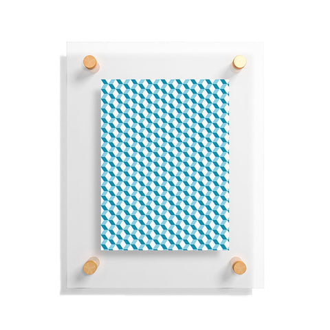 Hello Twiggs Blue Lisbon Tile Floating Acrylic Print