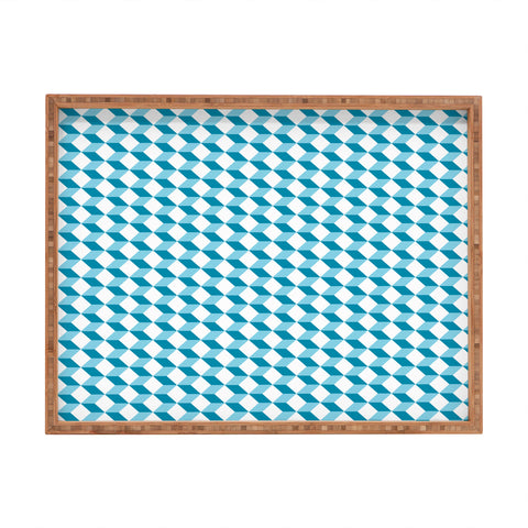 Hello Twiggs Blue Lisbon Tile Rectangular Tray